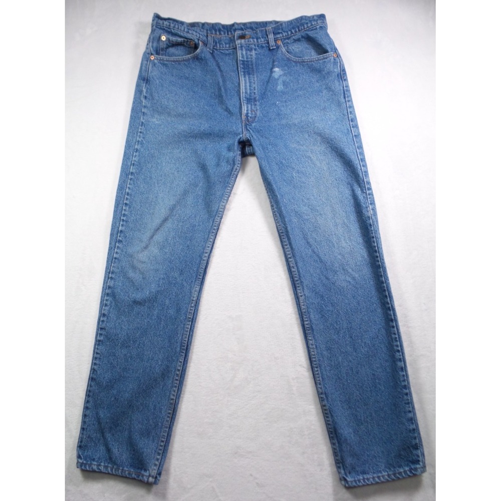 Vintage Levis Jeans Mens 40x32 Blue Denim 505 Regular Fit Straight Leg Y2K USA
